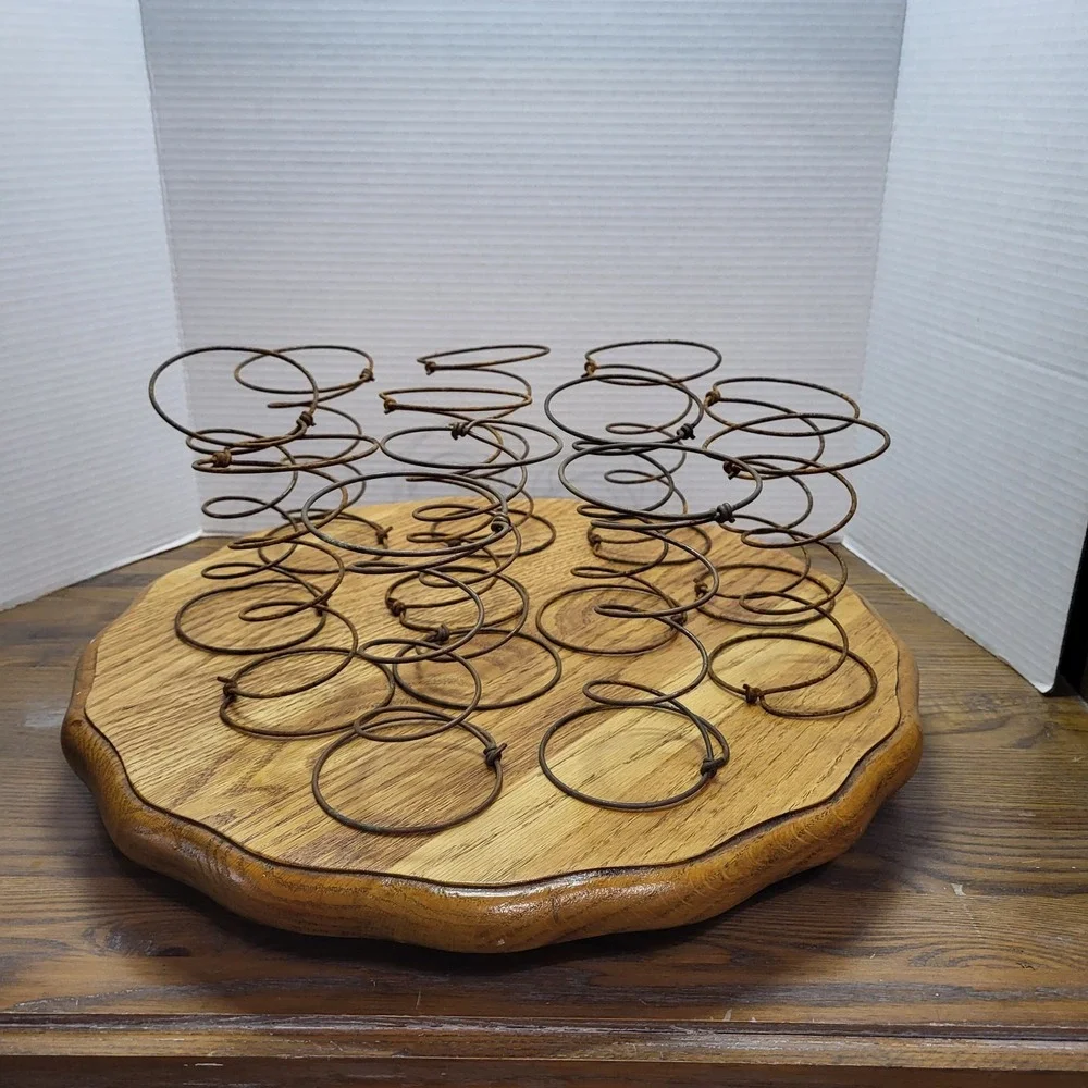 VTG Rusty Hourglass Metal Coil Old Bed Springs Lot Of 12 Pc. 5